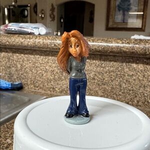 Lil Homies, Girl With Teardrop Long Brown Big Hair (Vintage Homie Rare)